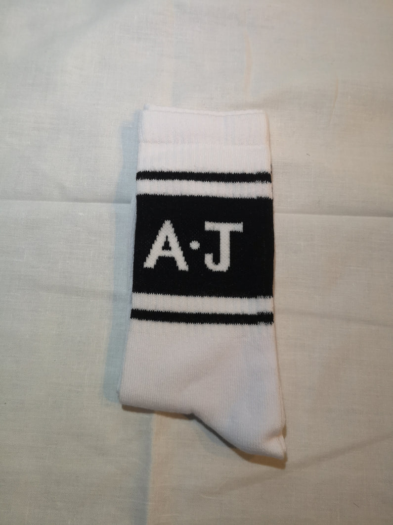 White A.J Socks