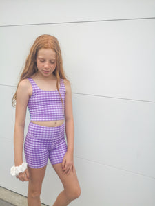 Plaid Purple Shorties